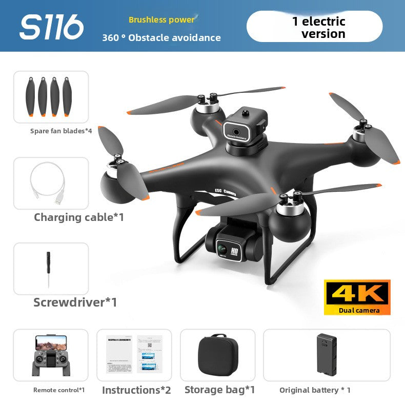 Drone S116 MAX sans balais double caméra HD 4K GPS