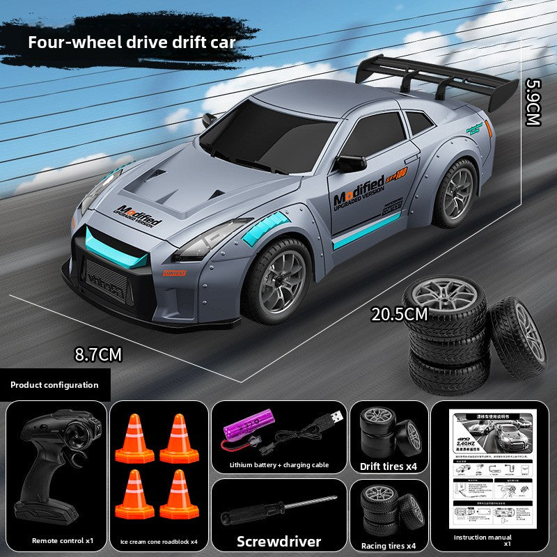 Voiture télécommandée haute vitesse de drift Quatre roues motrices,AE86, Nissan GTR et Lamborghini,Porsche,mustang,Bmw GT