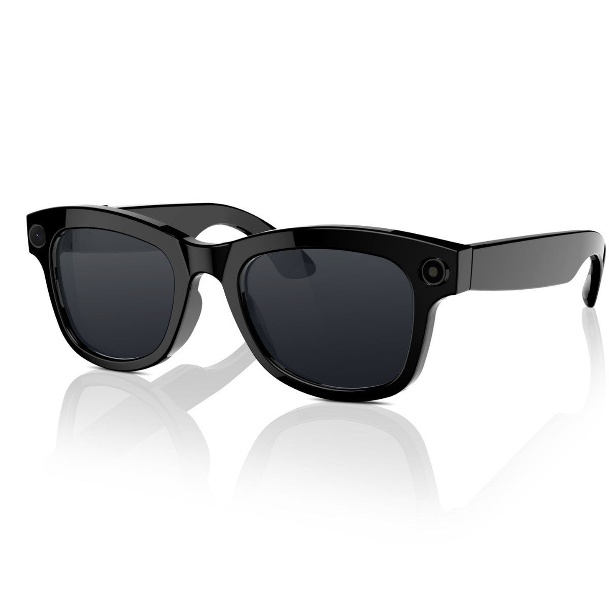 Lunettes vidéo intelligentes, coloris noir/gris, caméra HD 500 W, reconnaissance d'objets, traduction IA, confortables à porter.