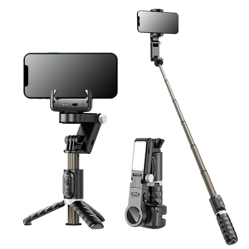 Perche à selfie Q18 stabilisateur pour téléphone portable 360° anti-tremblement Smart tracking éclairage télécommande photo