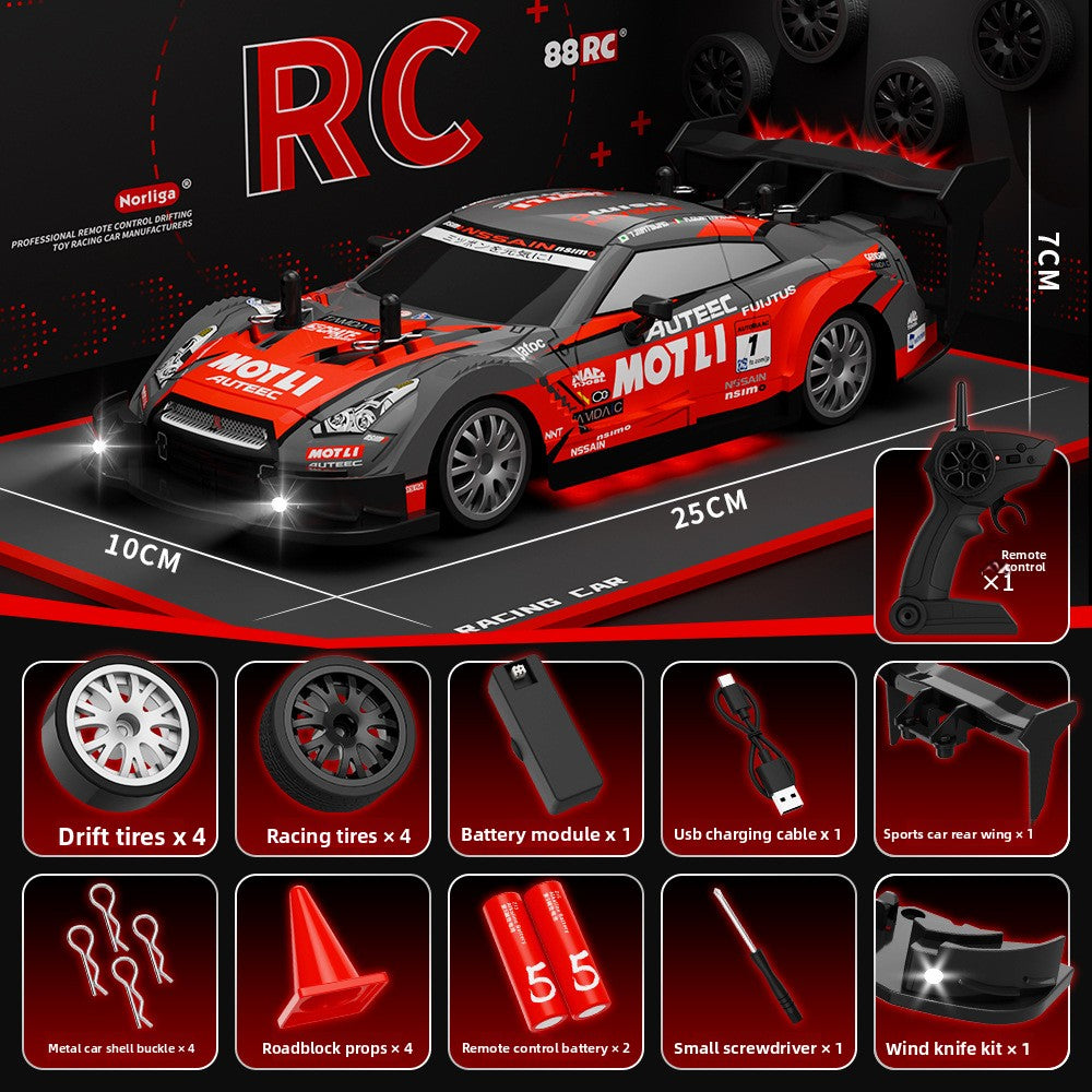 Voiture télécommandée haute vitesse de drift Quatre roues motrices,AE86, Nissan GTR et Lamborghini,Porsche,mustang,Bmw GT