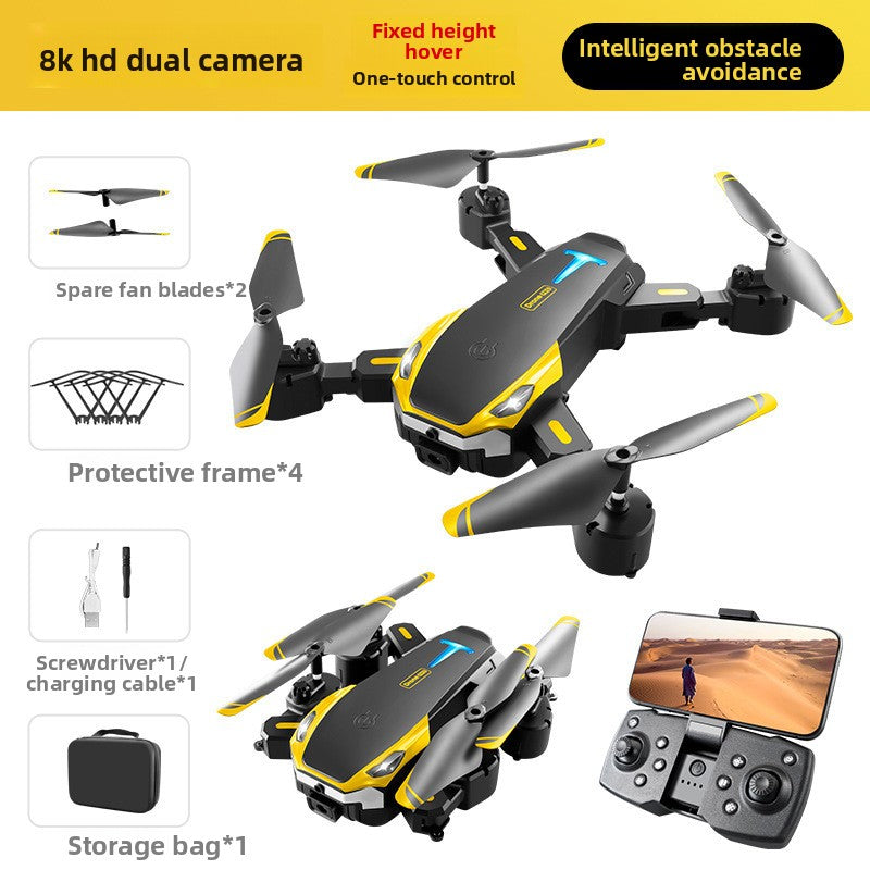 drone sans balai photo vidéo HD 8K double caméra