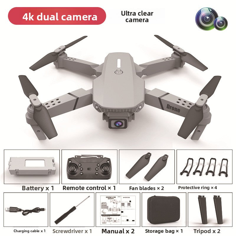 Drone quadricoptère pliable sans balais avec double caméra 8K 360° HD