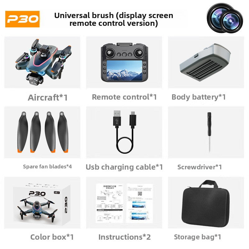 drone UAV intelligent à détection d'obstacles GPS double caméra HD 4K