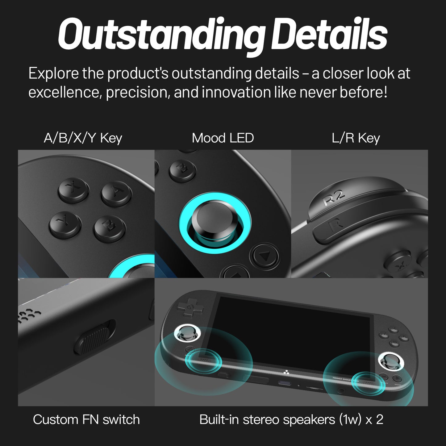 Console de jeu portable open source Smart Pro IPS HD