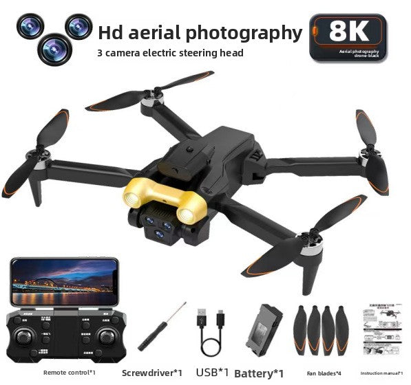 Drone A13 PRO double caméra HD 8K retour GPS intelligent Laser anti obstacle