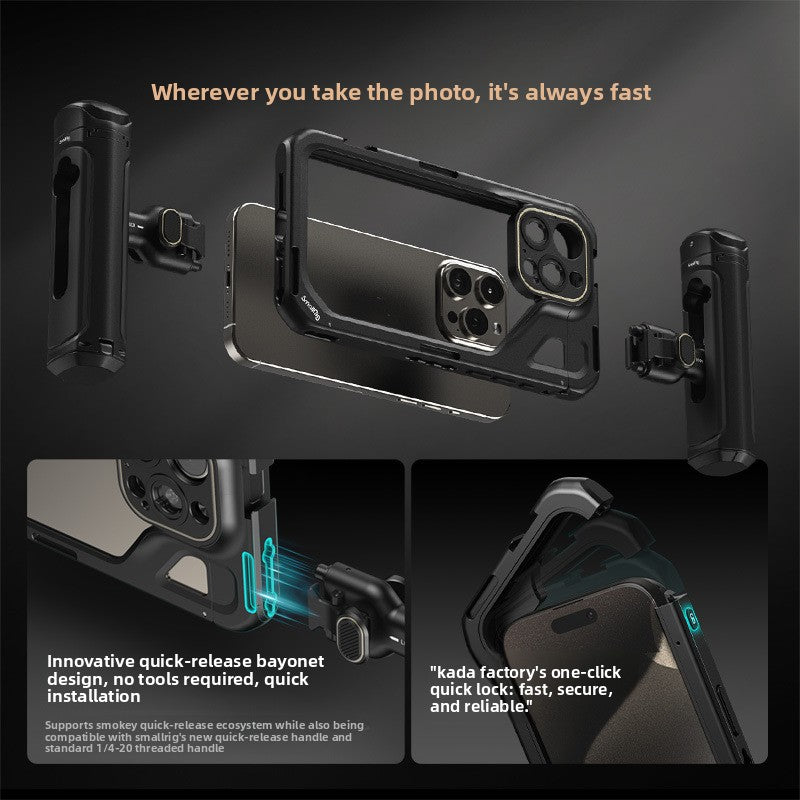 kit vidéo pour téléphone iphone 15 Pro pour les vidéastes professionnels et amateurs.