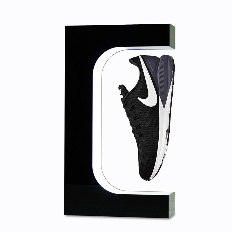 Présentoir rotatif à lévitation magnétique rotation automatique à 360 degrés basket et chaussures