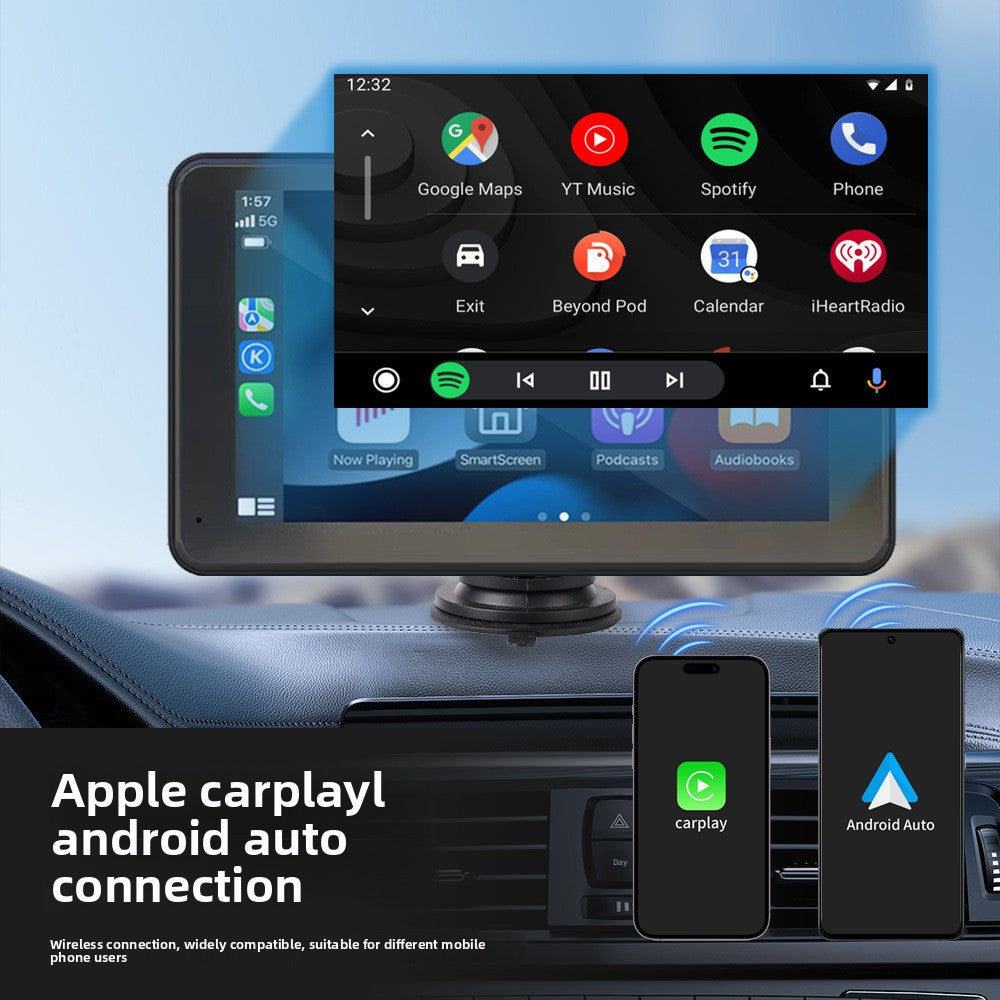 Écran tactile CarPlay  pour voiture 7 pouces HD 128GO caméra de recul